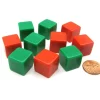 Dice>Set of 10 D6 16mm Blank Opaque Christmas Dice - 5 Green and 5 Red - Your Source for Gaming Essentials