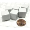 Dice>Set of 6 D6 16mm Blank Opaque Dice with Customizable Stickers - Solid White - Your Source for Gaming Essentials
