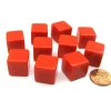 Dice>Set of 10 D6 16mm Blank Opaque Dice - Red - Your Source for Gaming Essentials