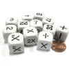 Dice>Set of 12 Educational Addition Subtraction Multiplication Division Math Dice - Your Source for Gaming Essentials