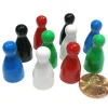 Board Games-Set of 10 Halma Pawns 25mm - 2 Each of Black Blue Green Red White - Your Source for Gaming Essentials
