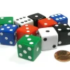 Dice>Set of 10 Large Square Opaque 19mm D6 Dice - 2 Each of 5 Colors - Your Source for Gaming Essentials