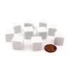Dice>Set of 10 Opaque 6-Sided D6 White 16mm Blank Dice - Your Source for Gaming Essentials