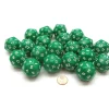 Dice>Set of 20 Triantakohedron D30 30 Sided 33mm Jumbo Dice - Green w White Numbers - Your Source for Gaming Essentials