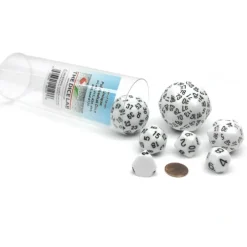 Dice>Set of 7 Unique Polyhedral Dice: D4 D8 D12 D24 D48 D60 D120 - Choose Your Color - Your Source for Gaming Essentials