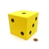 Dice>Single Huge Very Large 100mm Foam Dice (1 Piece) - Yellow with Black - Your Source for Gaming Essentials