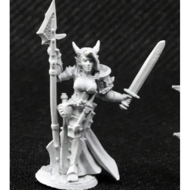 Tabletop Miniatures-S'Kara, Female Skoli Warrior #03811 Dark Heaven Unpainted Metal - Your Source for Gaming Essentials