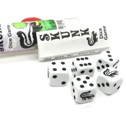 Dice>Skunk Dice Game 5 Dice Set with Travel Tube and Instructions - Your Source for Gaming Essentials