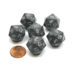 Dice>Speckled 20 Sided D20 Chessex Dice, 6 Pieces - Hi-Tech - Your Source for Gaming Essentials
