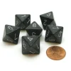 Dice>Speckled 15mm 8 Sided D8 Chessex Dice, 6 Pieces - Ninja - Your Source for Gaming Essentials