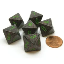 Dice>Speckled 15mm 8 Sided D8 Chessex Dice, 6 Pieces - Earth - Your Source for Gaming Essentials
