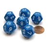 Dice>Speckled 18mm 12 Sided D12 Chessex Dice, 6 Pieces - Water - Your Source for Gaming Essentials