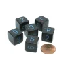 Dice>Speckled 15mm 6 Sided D6 Polyhedral Chessex Dice, 6 Pieces - Blue Stars - Your Source for Gaming Essentials