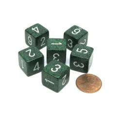 Dice>Speckled 15mm 6 Sided D6 Polyhedral Chessex Dice, 6 Pieces - Recon - Your Source for Gaming Essentials