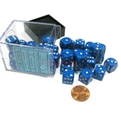 Dice>Speckled 12mm D6 Chessex Dice Block (36 Dice) - Water - Your Source for Gaming Essentials