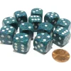 Dice>Speckled 16mm D6 Chessex Dice Block (12 Dice) - Sea - Your Source for Gaming Essentials