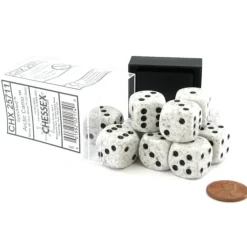 Dice>Speckled 16mm D6 Chessex Dice Block (12 Dice) - Arctic Camo - Your Source for Gaming Essentials
