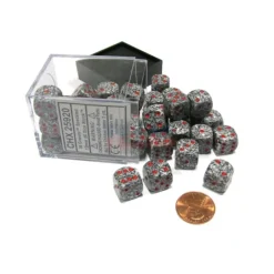 Dice>Speckled 12mm D6 Chessex Dice Block (36 Dice) - Granite - Your Source for Gaming Essentials