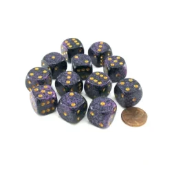 Dice>Speckled 16mm D6 Chessex Dice Block (12 Dice) - Hurricane - Your Source for Gaming Essentials
