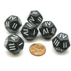 Dice>Speckled Roman Urban Camo D4 Chessex Dice, 6 Pieces Roman Numerals - Your Source for Gaming Essentials