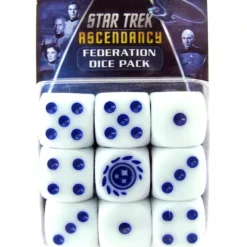 Dice>Star Trek Ascendancy: Federation Dice Set (9 Dice) - Your Source for Gaming Essentials