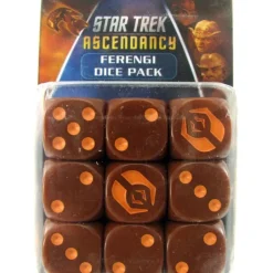 Dice>Star Trek Ascendancy: Ferengi Dice Set (9 Dice) - Your Source for Gaming Essentials