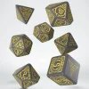 Dice>Starfinder Threefold Conspiracy 7-Die Polyhedral Dice Set - Gray with Yellow - Your Source for Gaming Essentials