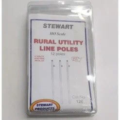 Stewart 126 HO 4-1/2" Rural Utility Poles (Pack of 12) - Your Source for Gaming Essentials* New