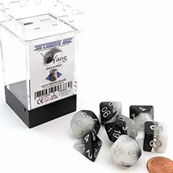 Dice>Supernova Dice 7 Piece Polyhedral DnD Dice Set - Yin Yang - Your Source for Gaming Essentials