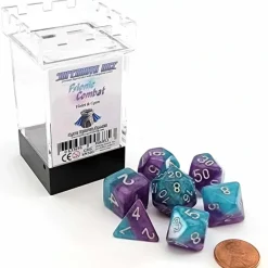 Dice>Supernova Dice 7 Piece Polyhedral DnD Dice Set - Psionic Combat - Your Source for Gaming Essentials