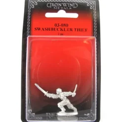 Tabletop Miniatures-Swashbuckler Thief #03-080 Classic Ral Partha Fantasy RPG Metal Figure - Your Source for Gaming Essentials