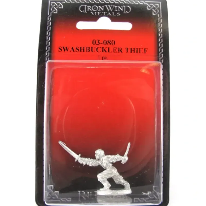 Tabletop Miniatures-Swashbuckler Thief #03-080 Classic Ral Partha Fantasy RPG Metal Figure - Your Source for Gaming Essentials