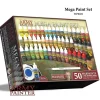 Tabletop Miniatures-The Army Painter Warpaints: Mega Paint Set - 50 Warpaints and Painting Guide - Your Source for Gaming Essentials