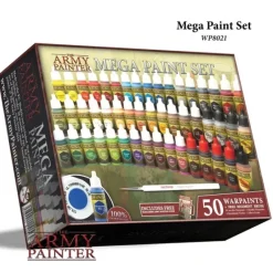 Tabletop Miniatures-The Army Painter Warpaints: Mega Paint Set - 50 Warpaints and Painting Guide - Your Source for Gaming Essentials