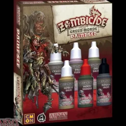 Tabletop Miniatures-The Army Painter Warpaints - Zombicide Black Plague Green Horde Paint Set - Your Source for Gaming Essentials