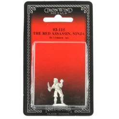 Tabletop Miniatures-The Red Assassin Ninja #03-115 Classic Ral Partha Fantasy RPG Metal Figure - Your Source for Gaming Essentials