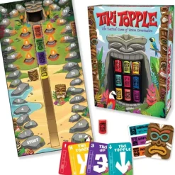 Board Games-Tiki Topple - The Tactical Game of Totem Domination - Your Source for Gaming Essentials
