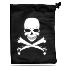 Dice-Treasure Nest Dice and Gaming Accessory Black Bag - Skull & Bones - Your Source for Gaming Essentials