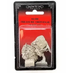 Tabletop Miniatures-Treasure Troves (4 Pieces) #04-600 Classic Ral Partha Fantasy RPG Metal Figure - Your Source for Gaming Essentials