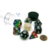 Dice-Tube of 7 Polyhedral RPG Sirius Dice with Bonus D20 - Rainbow Translucent Resin - Your Source for Gaming Essentials