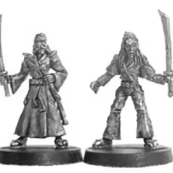 Tabletop Miniatures-Unarmored Samurai (2) #04-301 Classic Ral Partha Fantasy RPG Metal Figure - Your Source for Gaming Essentials