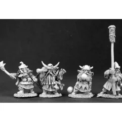 Tabletop Miniatures-Unpainted Dwarven Engineer & Crew 4P 06060 Dark Heaven Army - Your Source for Gaming Essentials