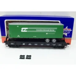 USA Trains 17021 G Burlington Northern Piggyback Flatcar with Trailer - Your Source for Gaming Essentials*