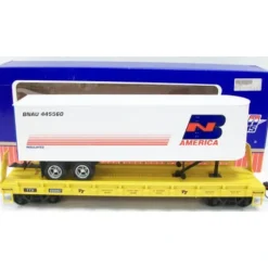 USA Trains 17018 G Burlington Northern Piggyback Flatcar with Trailer - Your Source for Gaming Essentials* Sale