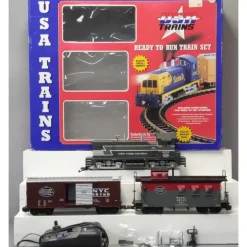 USA Trains 72304 New York Central NW-2 G Gauge Diesel Freight Starter Train Set - Your Source for Gaming Essentials* Clearance