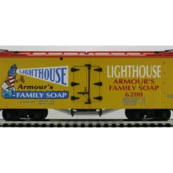 USA Trains R16068 G Lighthouse Soap Woodsided Refrigerator Car #6200 - Your Source for Gaming Essentials*