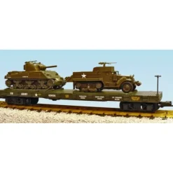 USA Trains R1779 G U.S. Army with M3A2 & M4A3 Steel Flatcar with Load #G5056 - Your Source for Gaming Essentials* Discount