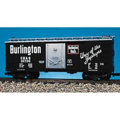 USA Trains R19043D G Scale Burlington Simulated Steel Box Car #30709 NIB - Your Source for Gaming Essentials* Outlet