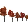 Walthers 949-1155 Autumn Trees with Pin Base 1.6"-4" (Pack of 10) - Your Source for Gaming Essentials Outlet