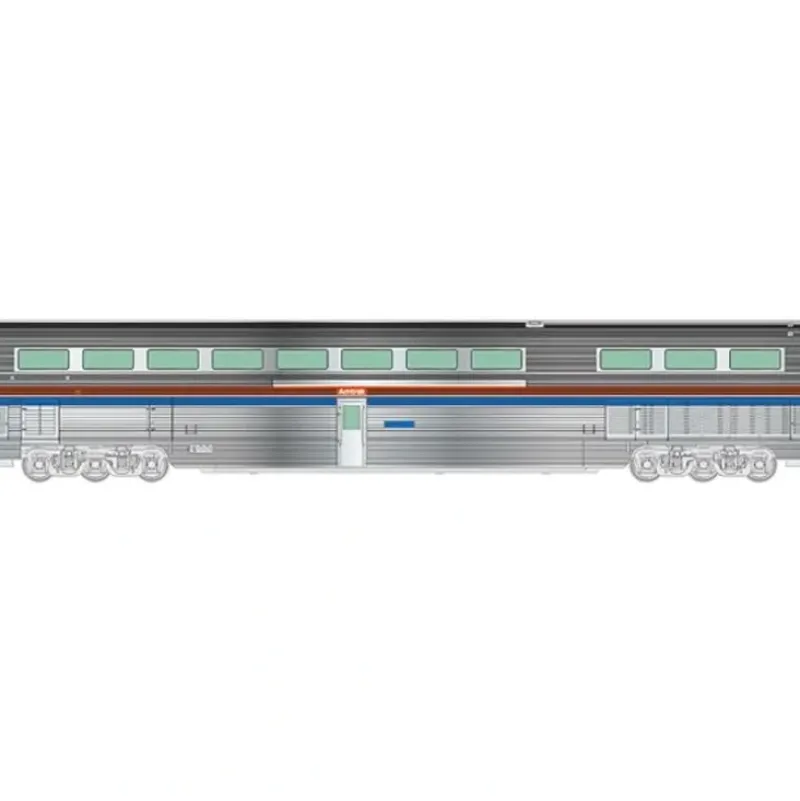 Walthers 920-14332 HO Amtrak 85' Budd Hi-Level Diner - Lighted (Phase II) - Your Source for Gaming Essentials Hot